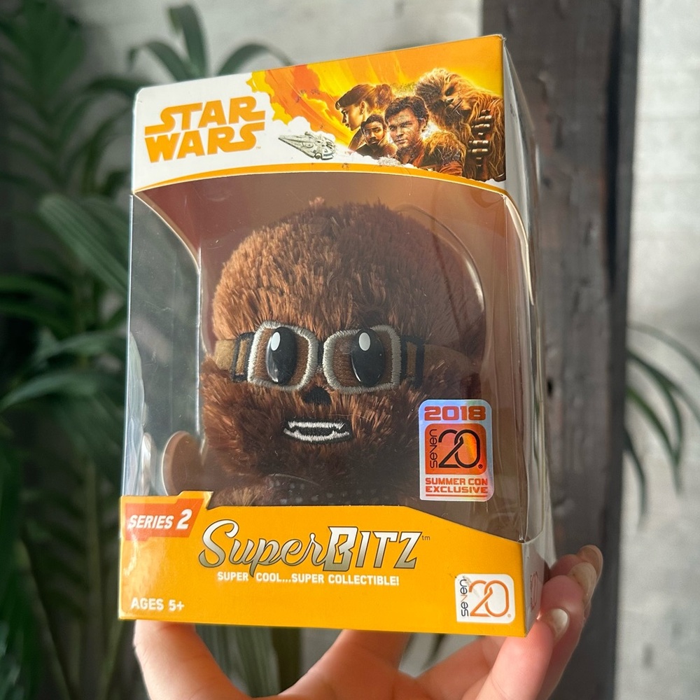 Super Bitz Star Wars 4" Plush Series 2 Chewie w/ Goggles New in Package